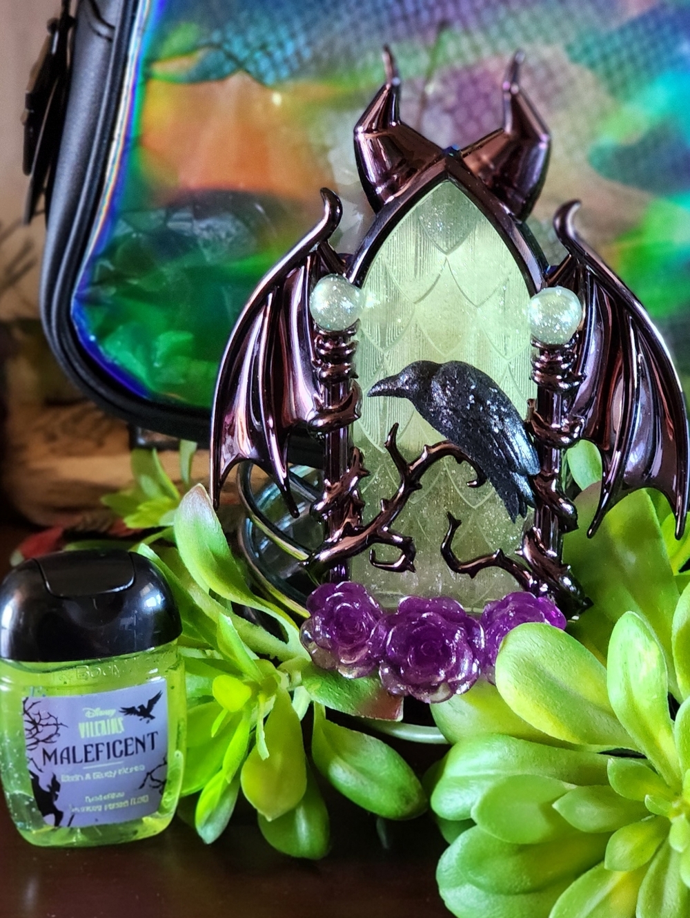 Disney X Bath & Body Works Maleficent Collection Holographic Bag - Picture 6 of 8